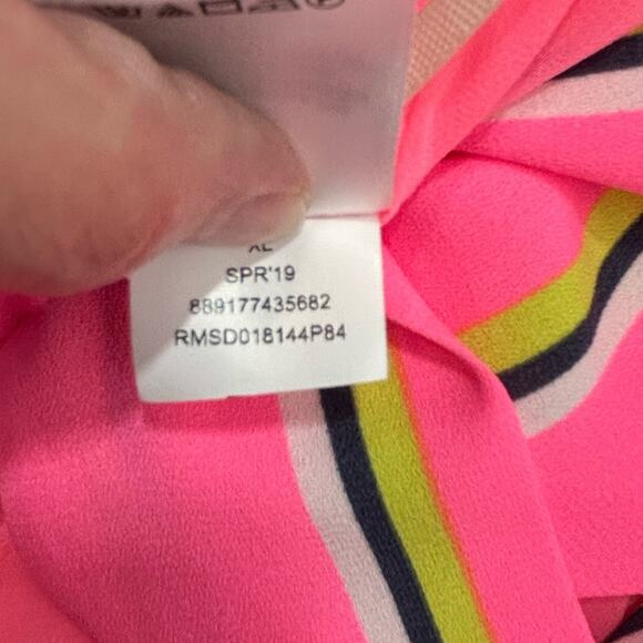 RACHEL Rachel Roy April Pink Striped Maxi Dress XL NWT Summer Resort - Picture 14 of 15